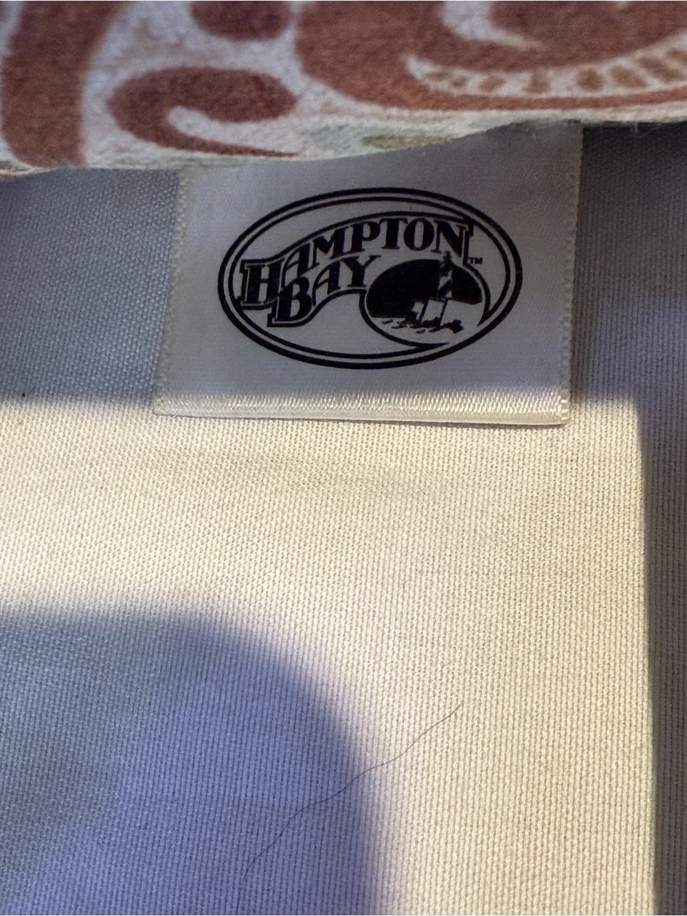 Pair of Hampton Bay Outdoor Paisley Patio Pillows Cushion